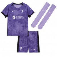 Liverpool Virgil van Dijk #4 Rezervni Dres za djecu 2023-24 Kratak Rukav (+ Kratke hlače)